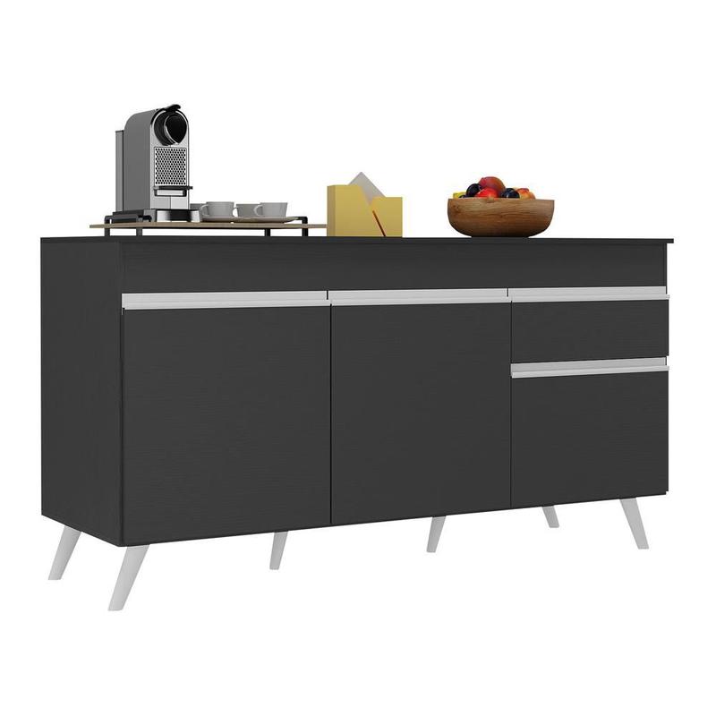 Balcão Cozinha Gabinete Pia 150cm 3 Portas 1 Gaveta Veneza